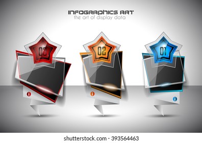 Infographics complex layout with option buttons and hand drawn sketch background for data and information analysis with a number of solutions available. Ideal for product presentation, item ranking.