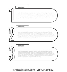 Concepto de Infografía 3 Pasos Opciones