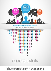 Infographics concept background to display your data in a stylish way. Clean detailaed design for stats, ranking and classifications.