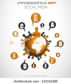 Infographics concept background to display your data in a stylish way. Clean detailaed design for stats, ranking and classifications.