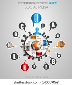 Infographics concept background to display your data in a stylish way. Clean detailaed design for stats, ranking and classifications.