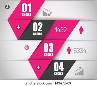 Fondo de concepto de infografía para mostrar sus datos de forma elegante. Diseño detallado limpio para estadísticas, clasificación y clasificaciones.