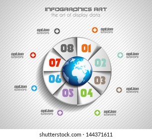 Infographics concept background to display your data in a stylish way. Clean detailaed design for stats, ranking and classifications.