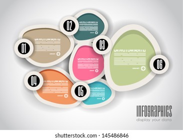 Fondo de concepto de infografía para mostrar sus datos de forma elegante. Diseño detallado limpio para estadísticas, clasificación y clasificaciones.