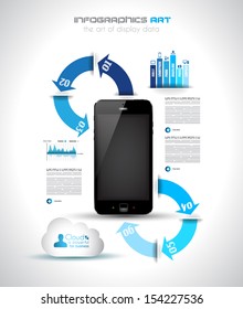 Infographics Concept Background To Display Your Data In A Stylish Way. Clean Detailaed Design For Stats, Ranking And Classifications.