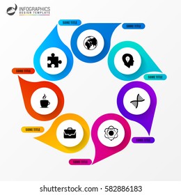 Infographics concept. Template for diagram, graph, presentation and chart. Vector illustration