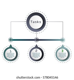 
Infographics, conceptual design plan, goals and objectives. Supporting material for business presentations, bright accents in your business.
