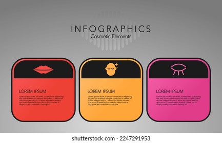 Infographics Cosmetic Element Vector design template