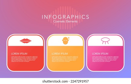 Infographics Cosmetic Element Vector design template