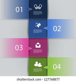 Infographics Cover - Numbered Banner Designs with Icons