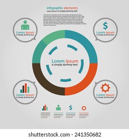 infographics cycle design. Vector
