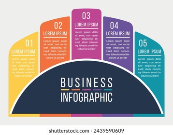 Conception d'infographies modèle 8 étapes ou options