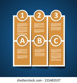 Infographics design with banners template