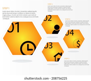 Infographics Design clean number banners template/graphic or website layout. Vector.