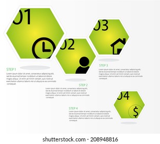 Infographics Design clean number banners template/graphic or website layout. Vector.