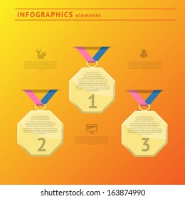 Infographics design elements. Vector illustration