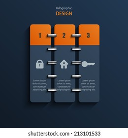 Infographics design. Eps10 Vector illustration