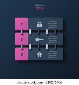Infographics design. Eps10 Vector illustration