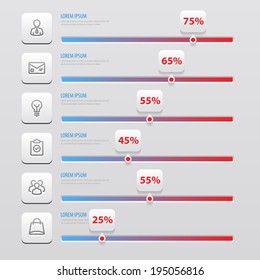 Infographics design. Flat UI design. Vector eps 10.