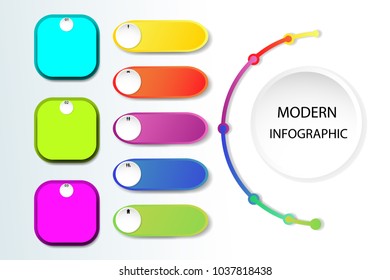  infographics design  flow charts vector illustration white and business marketing icons used for workflow layout web template. concept  diagram option step 5