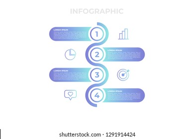 infographics design and marketing icons can be used for workflow layout, diagram, annual report, web design. vector illustration