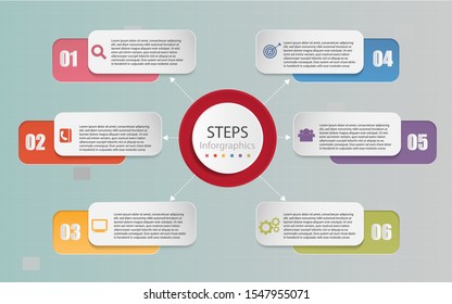 Infographics design marketing icons  for workflow layout, diagram, annual report, web design. Business concept with 4 options, steps on processes.