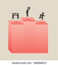 infographics design over beige background vector illustration 