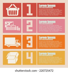 Infographics design over beige background, vector illustration