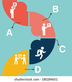 infographics design over  blue background vector illustration 