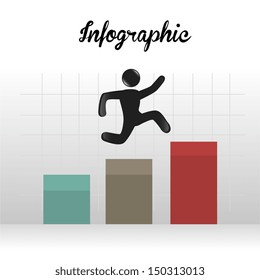 infographics design over gray background vector illustration 