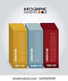 infographics design over  gray background vector illustration 