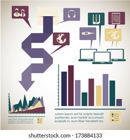 infographics design over gray background vector illustration 