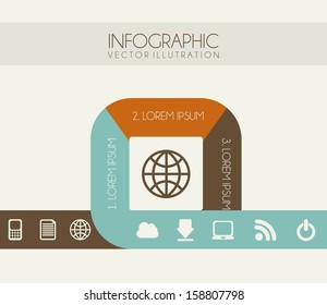 infographics design over white background vector illustration  