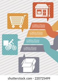 Infographics design over white background, vector illustration