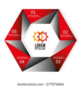Infographics design over white background, vector illustration.