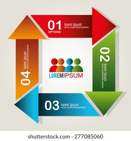 Infographics design over white background, vector illustration.