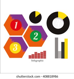 Infographics design over white color backdrop