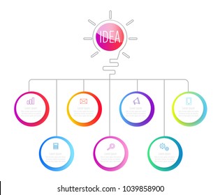infographics design with speech bubble