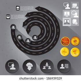 Plantilla de diseño de infografías