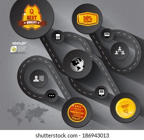 Infographics design template 