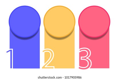 Infographics design template 3 options