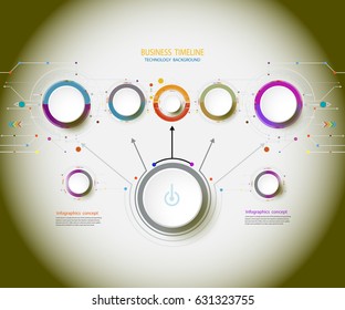 Infographics design template with 3D paper label and technology engineering telecoms can be used for your business,book cover, template, banner,diagram, Infographic presentation, Vector illustration
