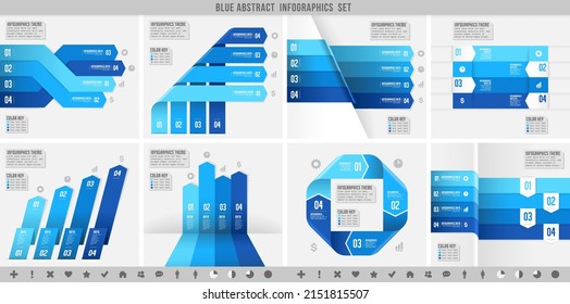 Infografik-Design-Vorlage mit 8 Optionen, Prozessdiagramm.