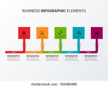Infographics design template. Abstract 3D digital illustration Infographic. Vector illustration can be used for workflow layout, diagram, number options, web design.