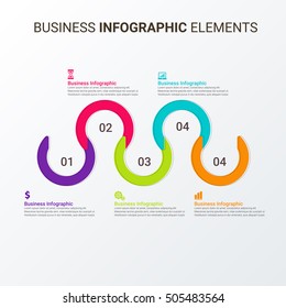 Infographics design template. Abstract 3D digital Infographic. Vector illustration can be used for workflow layout, diagram, number options, web design.