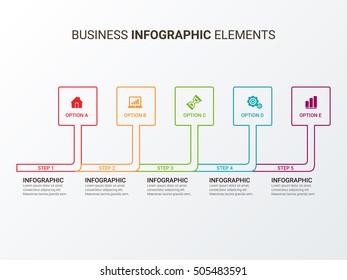 Infographics design template. Abstract 3D digital Infographic. Vector illustration can be used for workflow layout, diagram, number options, web design.