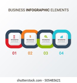 Infographics design template. Abstract 3D digital Infographic. Vector illustration can be used for workflow layout, diagram, number options, web design.