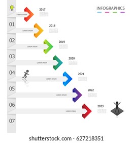 Infographics design template for business chart . vector eps10