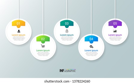 Infographics design template, Business concept with 4 steps or options, can be used for workflow layout, diagram, annual report, web design. Creative banner,label vector.