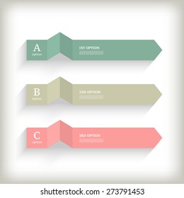 Infographics design template. Business concept with 3 options. 